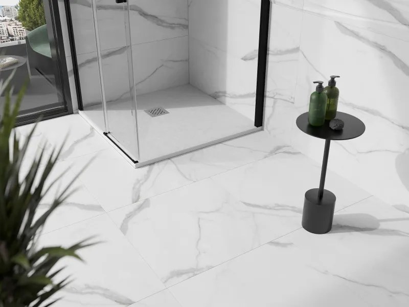 Mexen Stone+ brodzik kompozytowy kwadratowy 80 x 80 cm, biały - 44108080