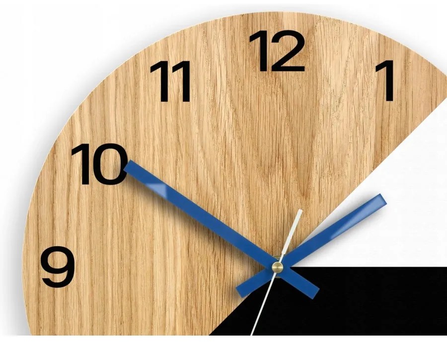 Zegar na ścianę nowoczesny efektowny okrągły cichy do kuchni salonu pokoju