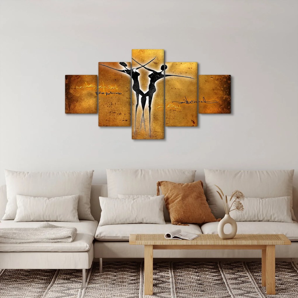 Obraz przedstawiający tańczącą parę (125x70 cm)