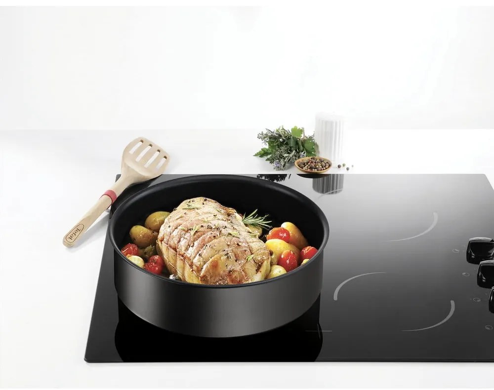 Patelnie zestaw 2 szt. z powłoką nieprzywierającą/z odpinaną rączką aluminiowe ø 28 cm INGENIO Eco Resis L3979102 – Tefal