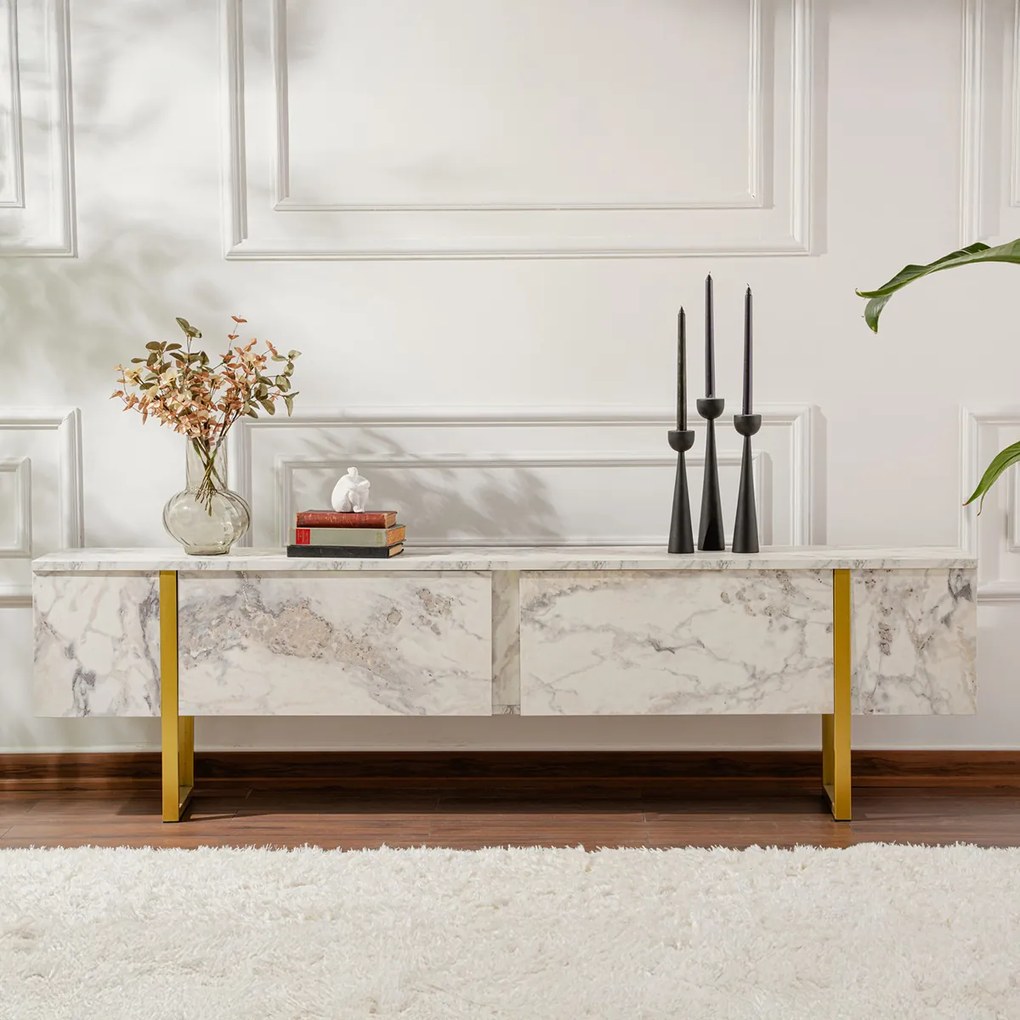 Stolik TV Serenity Gold