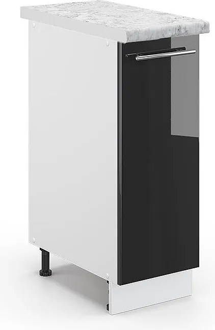 Szafka apteczna antracyt wysoki połysk 30x60x82 fame-line