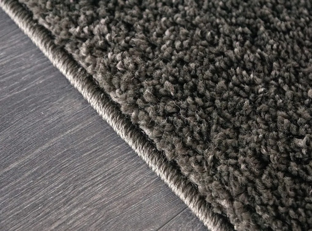 Dywan shaggy Best ciemny brąz 80 cm x 250 cm