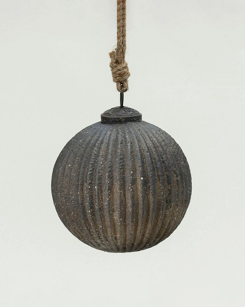 Bombka szklana Rustic Black 10 cm