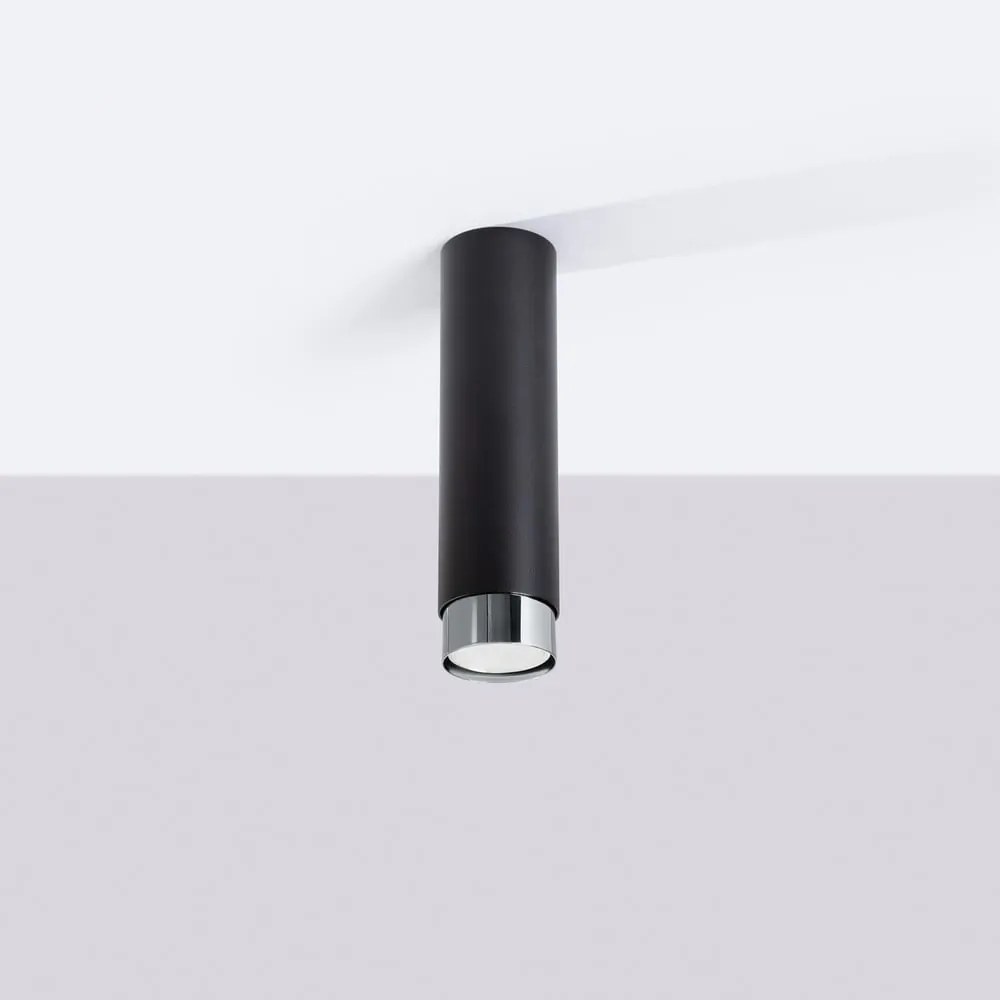 Lampa sufitowa w czarno-srebrnym kolorze Crown – Sollux