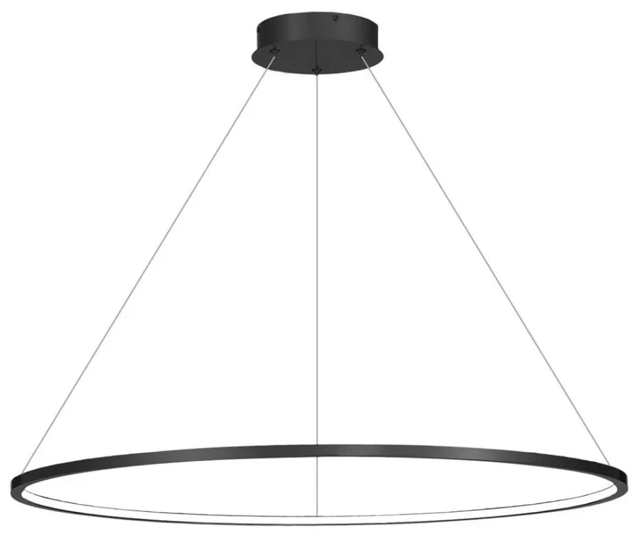 LED Łazienka żyrandol na lince SATURNO LED/57W/230V IP44 antracyt