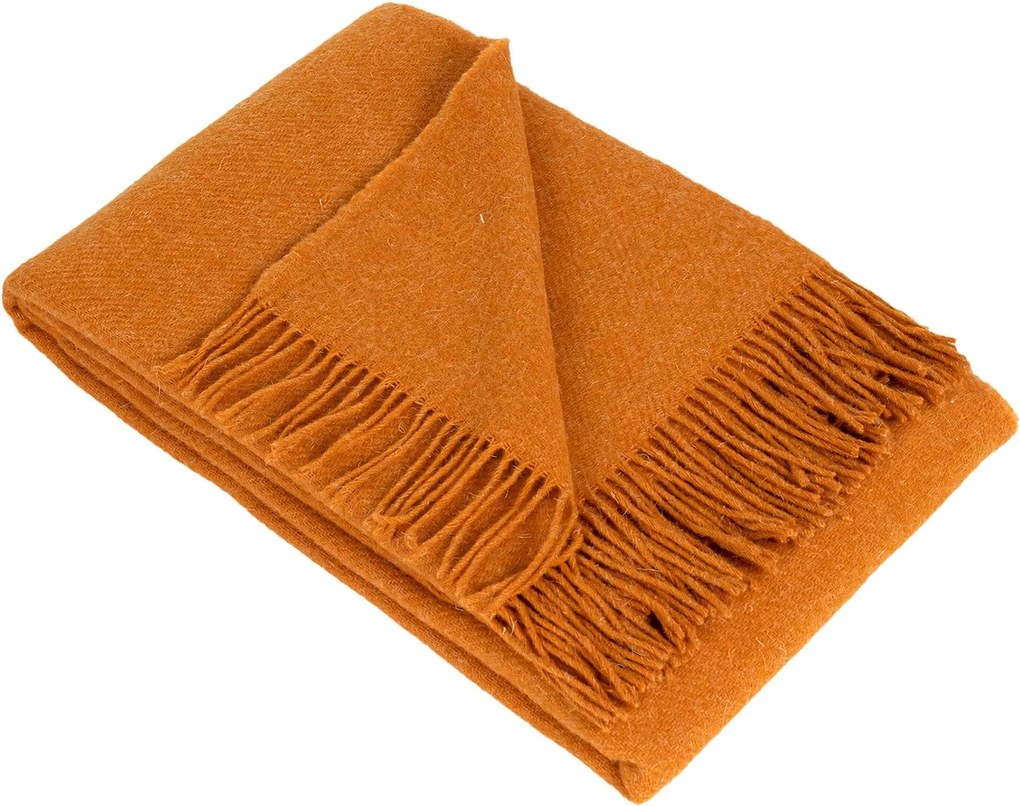 Pled Zelandia 140x200cm melange mustard