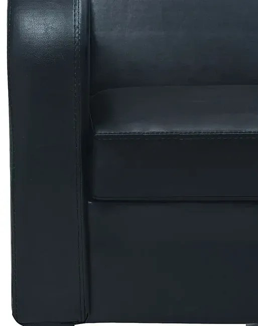 Trzyosobowa sofa czarna R8-F41