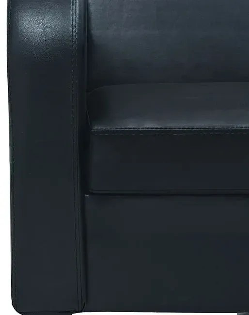 Trzyosobowa sofa Mayor 3X - czarna