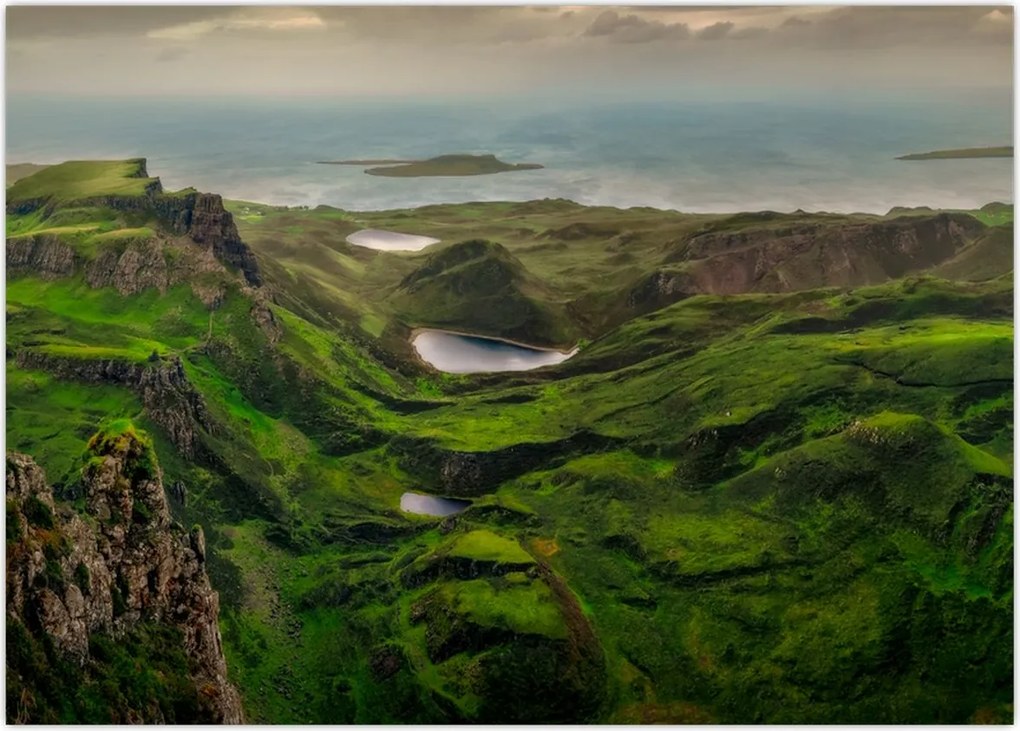 Obraz - Quiraing, Szkocja (70x50 cm)