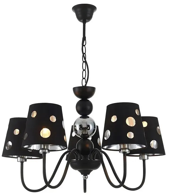 Czarna nowoczesna lampa wisząca 4X D221 K4-P62