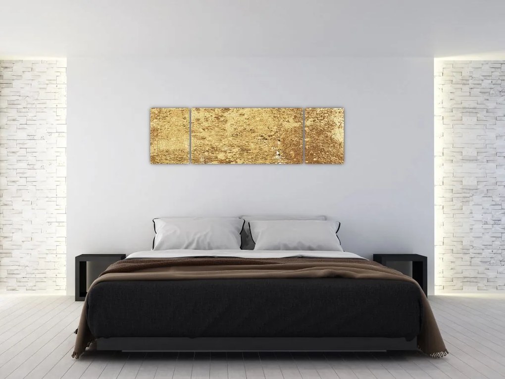 Obraz - Złota struktura N⁰3 (170x50 cm)