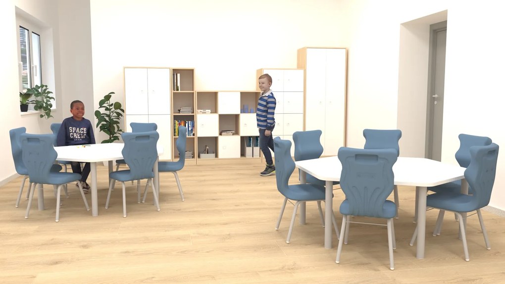 Nowoczesna meblościanka do sali lekcyjnej Blox Base 9