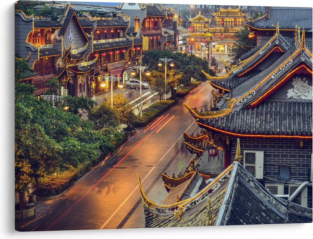 Obraz - Qintai Road, Chengdu, Chiny (70x50 cm)