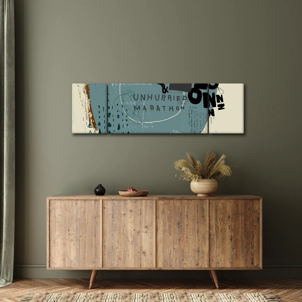 Obraz - Latający balon z tęczą (170x50 cm)