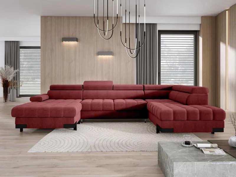 Narożnik SELVA XL Prawostronny z funkcją spania i pojemnikiem AUSTIN 08 WERSAL