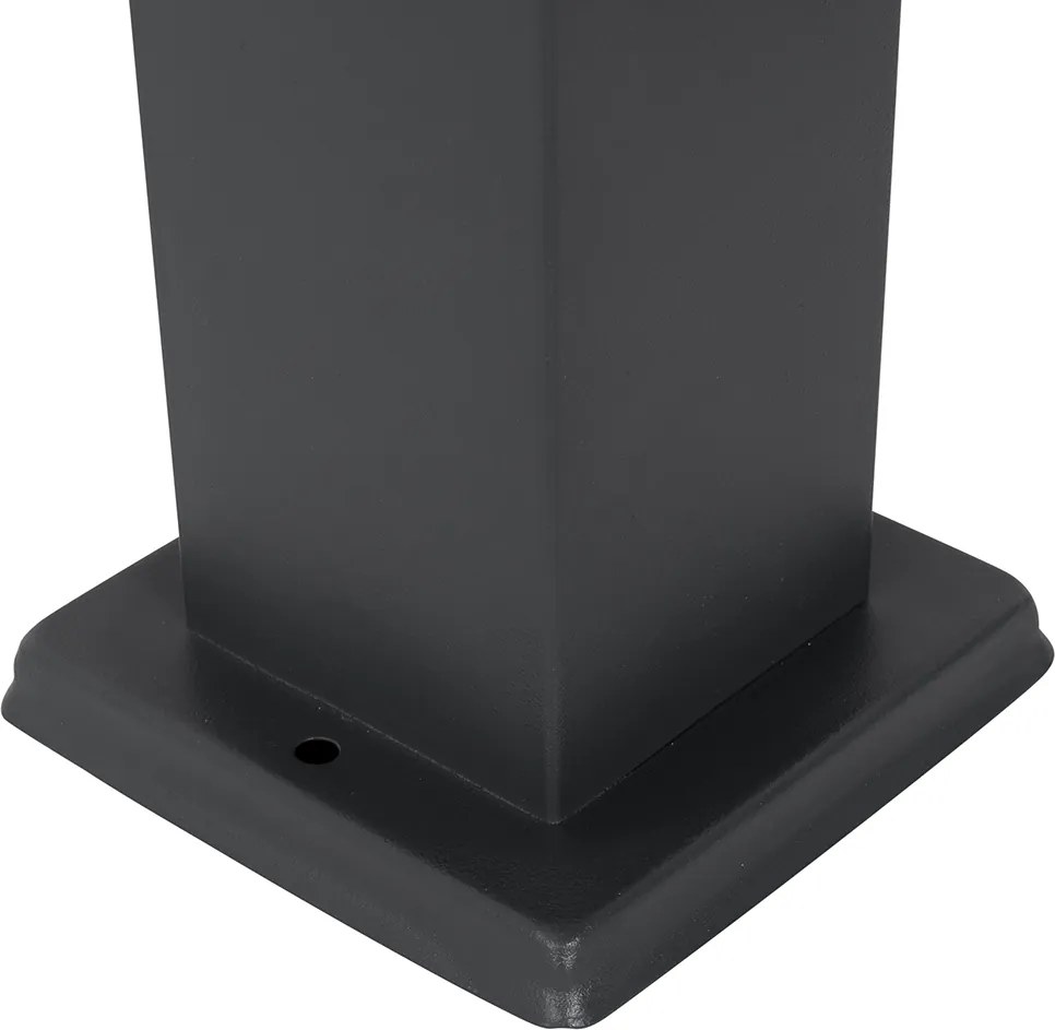 Lampa ogrodowa ciemnoszara 45 cm z gniazdem IP44 - Malios