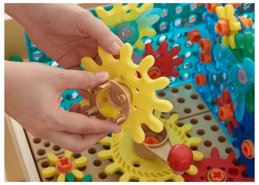 Masterkidz zestaw akcesoriów mix koła zębate do paneli ściennych stem 198 el.