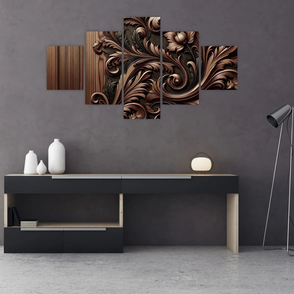 Obraz - Wzór z drewna (125x70 cm)