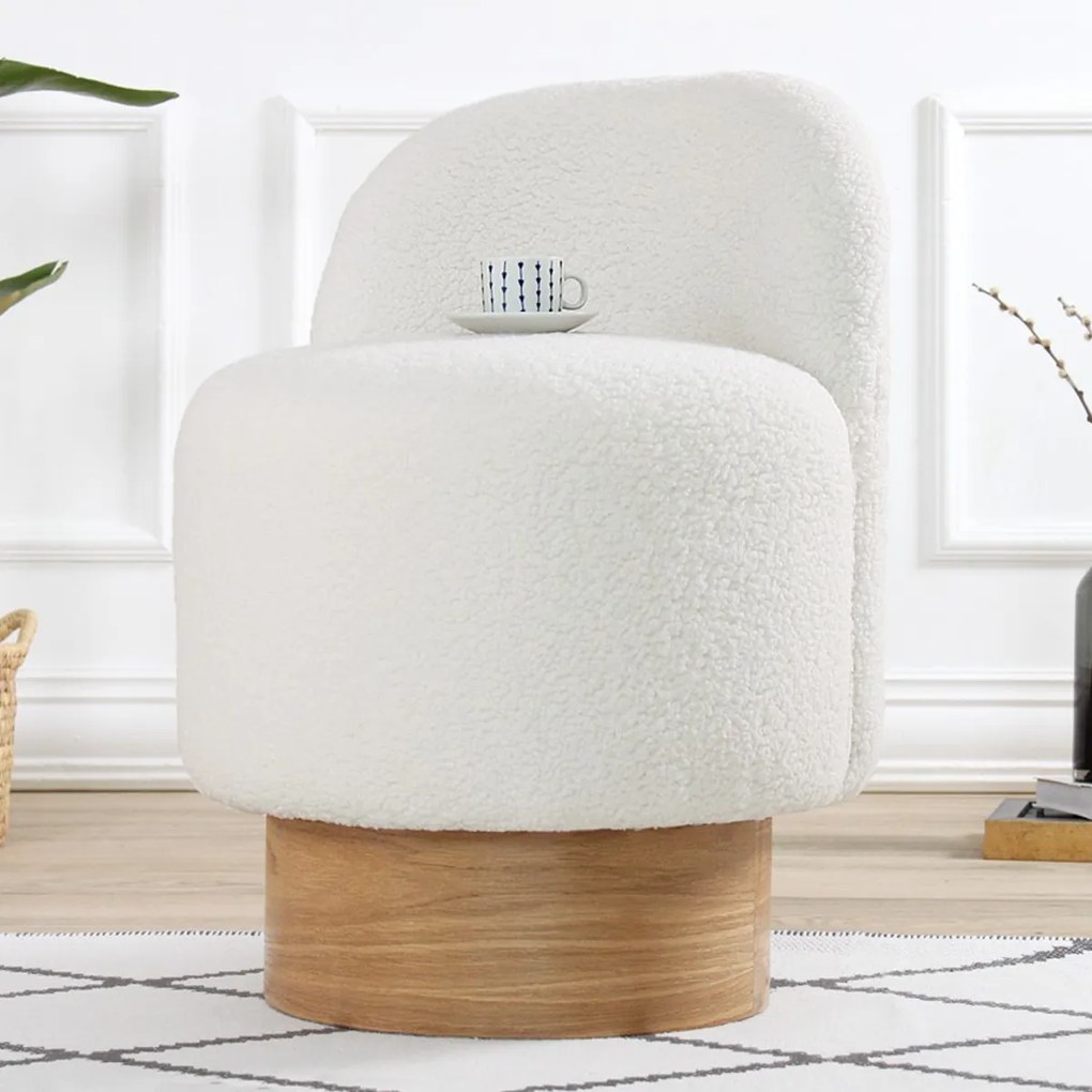 Taboret Monre Teddy White