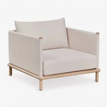 Fotel Ogrodowy Z Drewna Akacjowego Olivia Jasny Akacjowy Brąz - Sklum