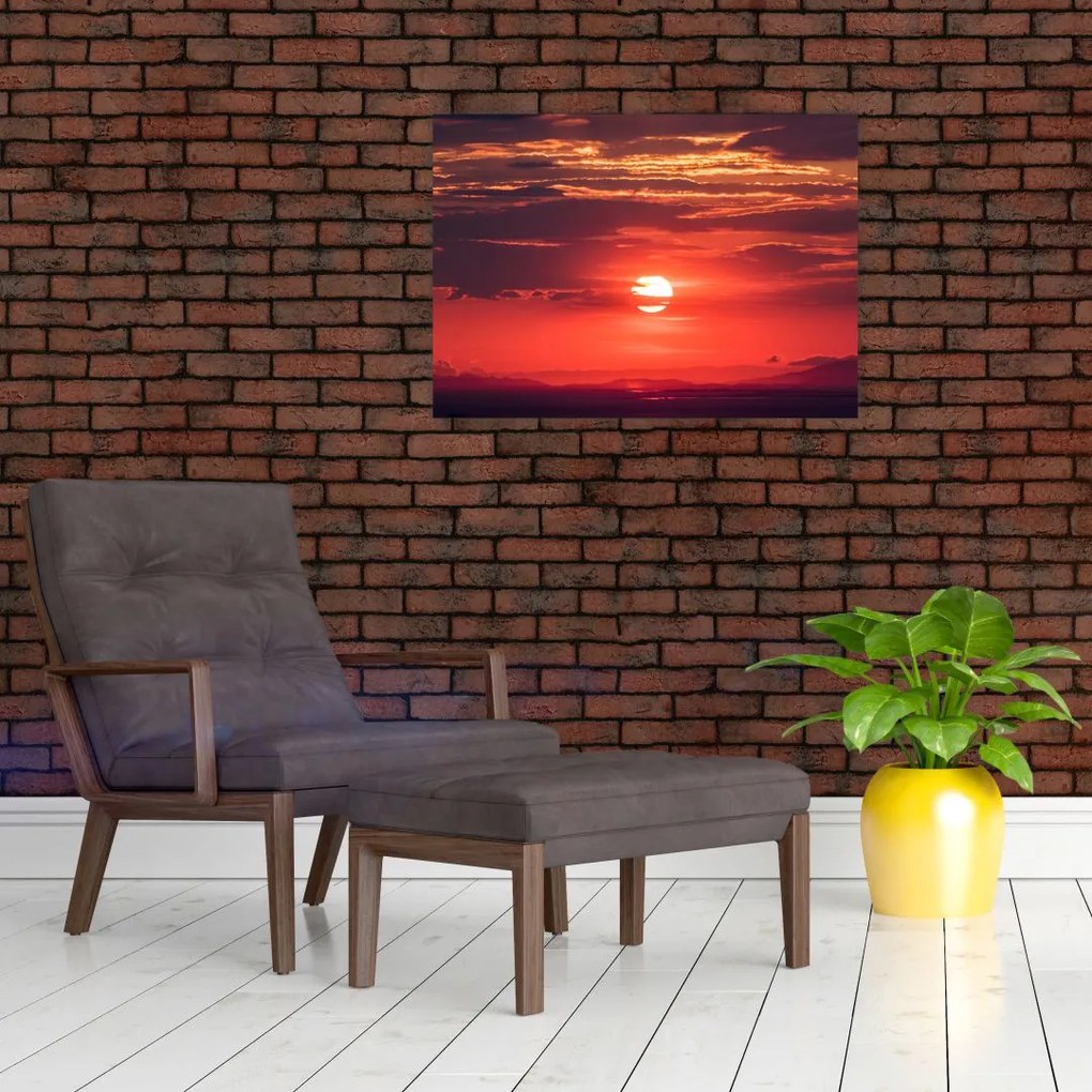Obraz kolorowego słońca (70x50 cm)