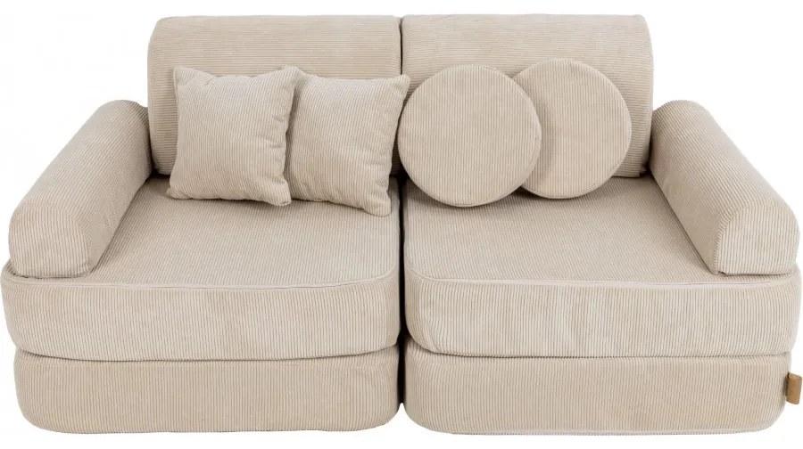 Pocket sofa plus slimcord ecru - meowbaby®