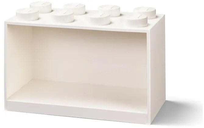 Dziecięca biała półka ścienna LEGO® Brick 8