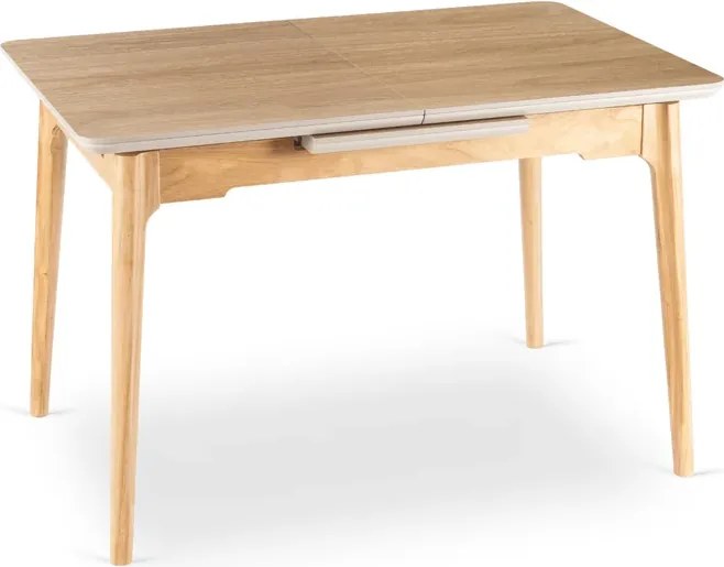 Stół Rozkładany Prostokątny SAMER 138-178 cm Ceramiczny Dąb Nowoczesny