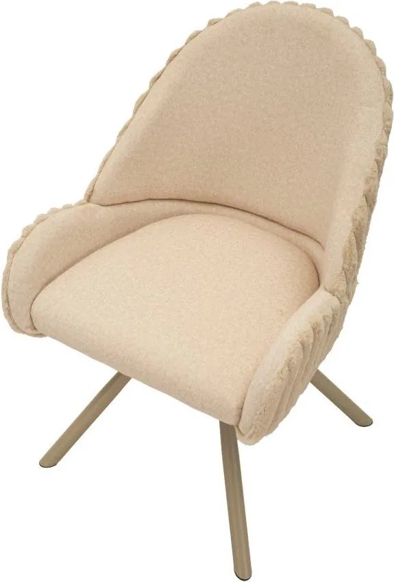 Kremowe tapicerowane fotele jadalniane zestaw z podłokietnikami 2 szt. Stockholm – Mauro Ferretti