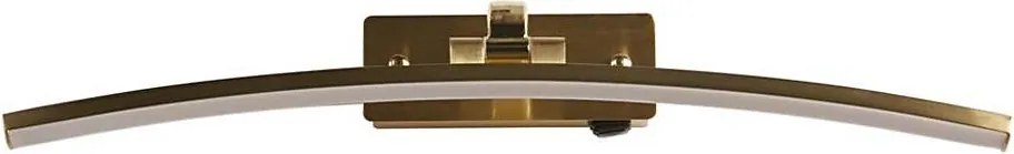 Searchlight 79822-50SB - Lampa do obrazów LED SANTORINI LED/11,03W/230V mosiądz