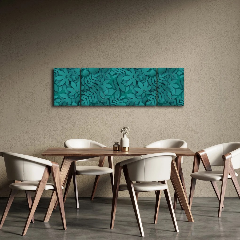 Obraz liści (170x50 cm)