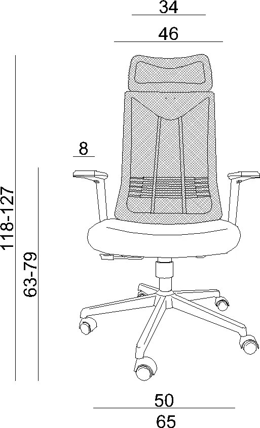 Ergonomiczne krzesło biurowe Concept, zgodne z normą BHP