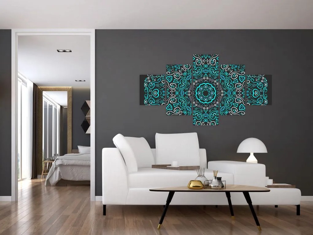 Obraz abstrakcji ozdobnej (125x70 cm)