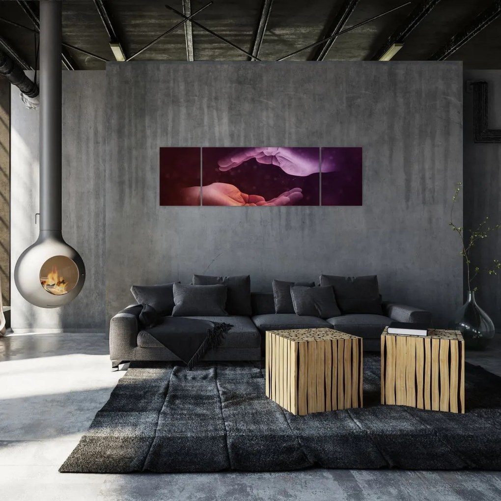 Obraz dłoni (170x50 cm)