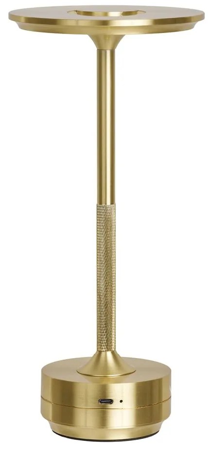 Lampa stołowa LED w kolorze mosiądzu (wysokość 28,5 cm) Lyneham – House Nordic