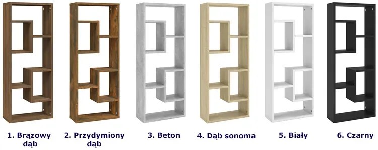 Minimalistyczny regał wiszący lub stojący beton G2-B70
