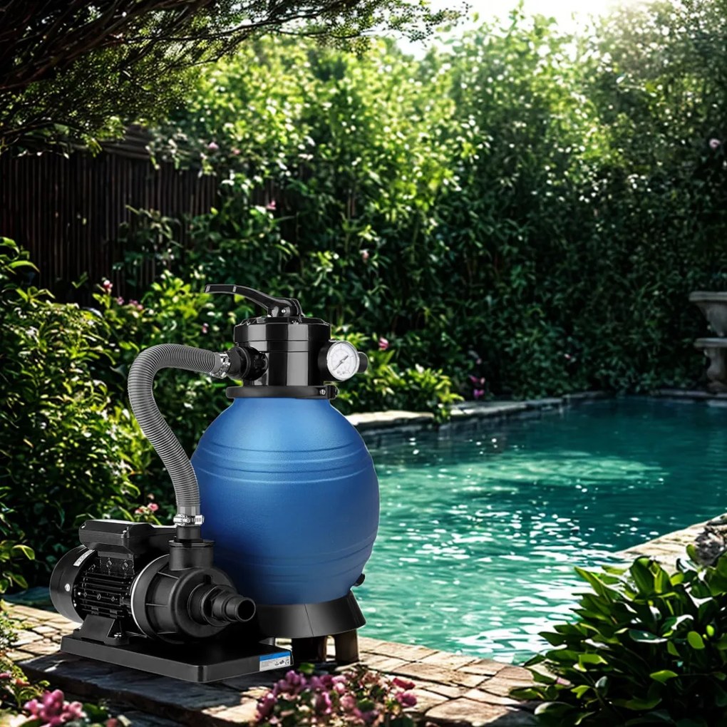 Filtr piaskowy do basenu AQUA, 10 200 l/h, niebieska Jurhan