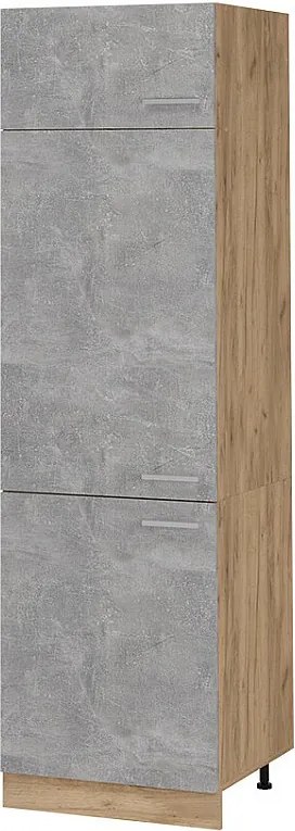 Szafka na lodówkę beton 60x57.2x206.8 r-line