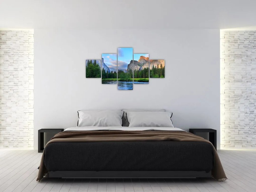 Obraz dzikiego górskiego krajobrazu (125x70 cm)