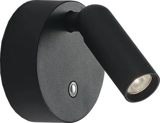 Ideal Lux - LED ściemnialny ładowalny kinkiet punktowy BEAN LED/3W/5V CRI 95 czarny