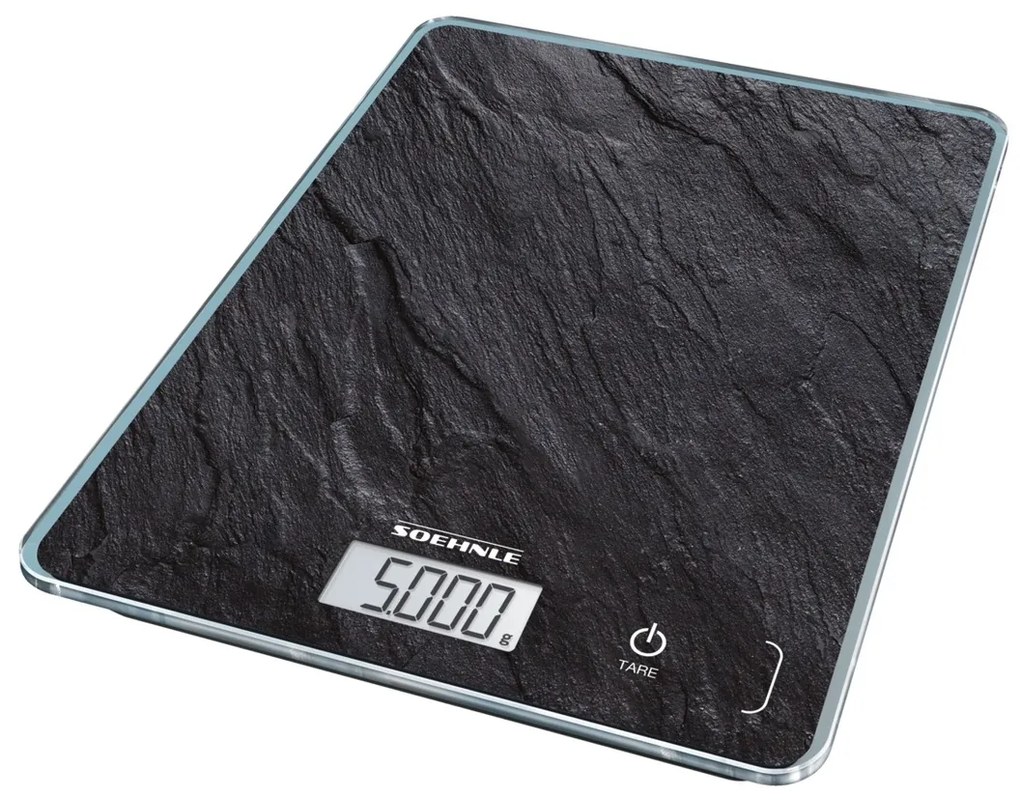 Soehnle Cyfrowa waga kuchenna Page Compact 300  - motyw łupka 61515