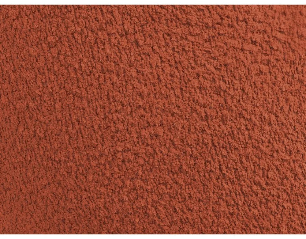 Ceglasty fotel z materiału bouclé Janissaire – Bobochic Paris