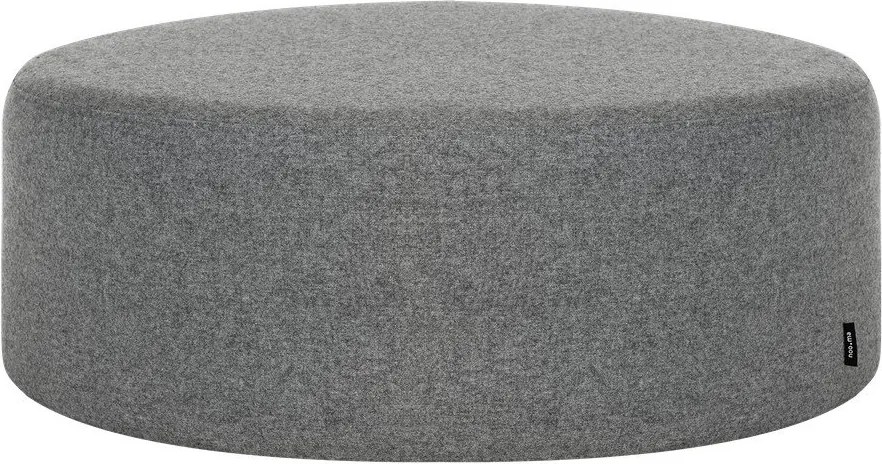 Szary wełniany puf Folk – noo.ma