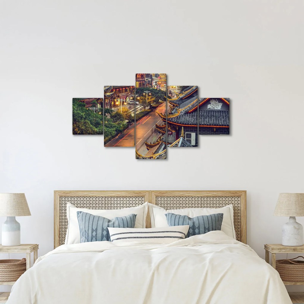 Obraz - Qintai Road, Chengdu, Chiny (125x70 cm)