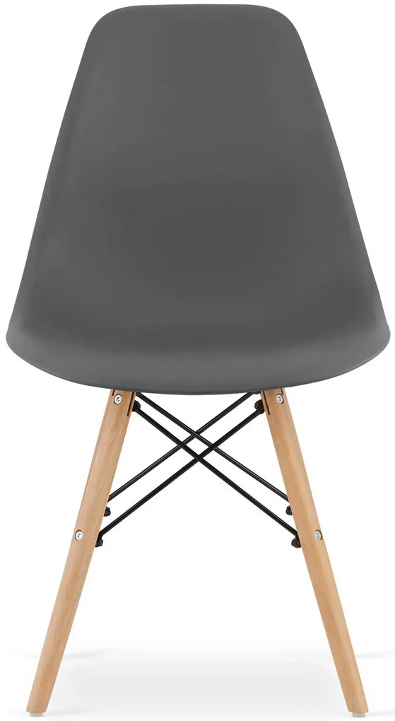 Minimalistyczne krzesło ciemnoszare - Sopi 4X