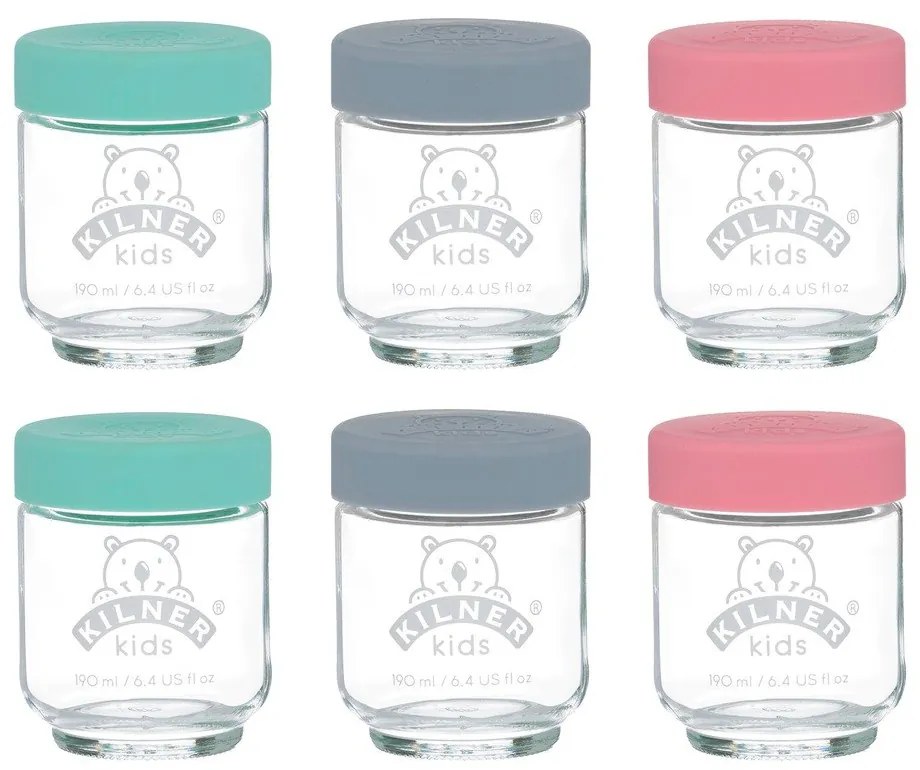 Słoiki na przeciery dla dzieci zestaw 6 szt. 190 ml – Kilner