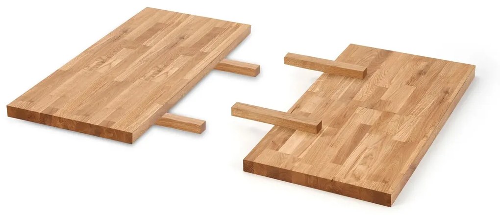 Rozkładany stół drewniany dąb - Simox 2X 140 XL