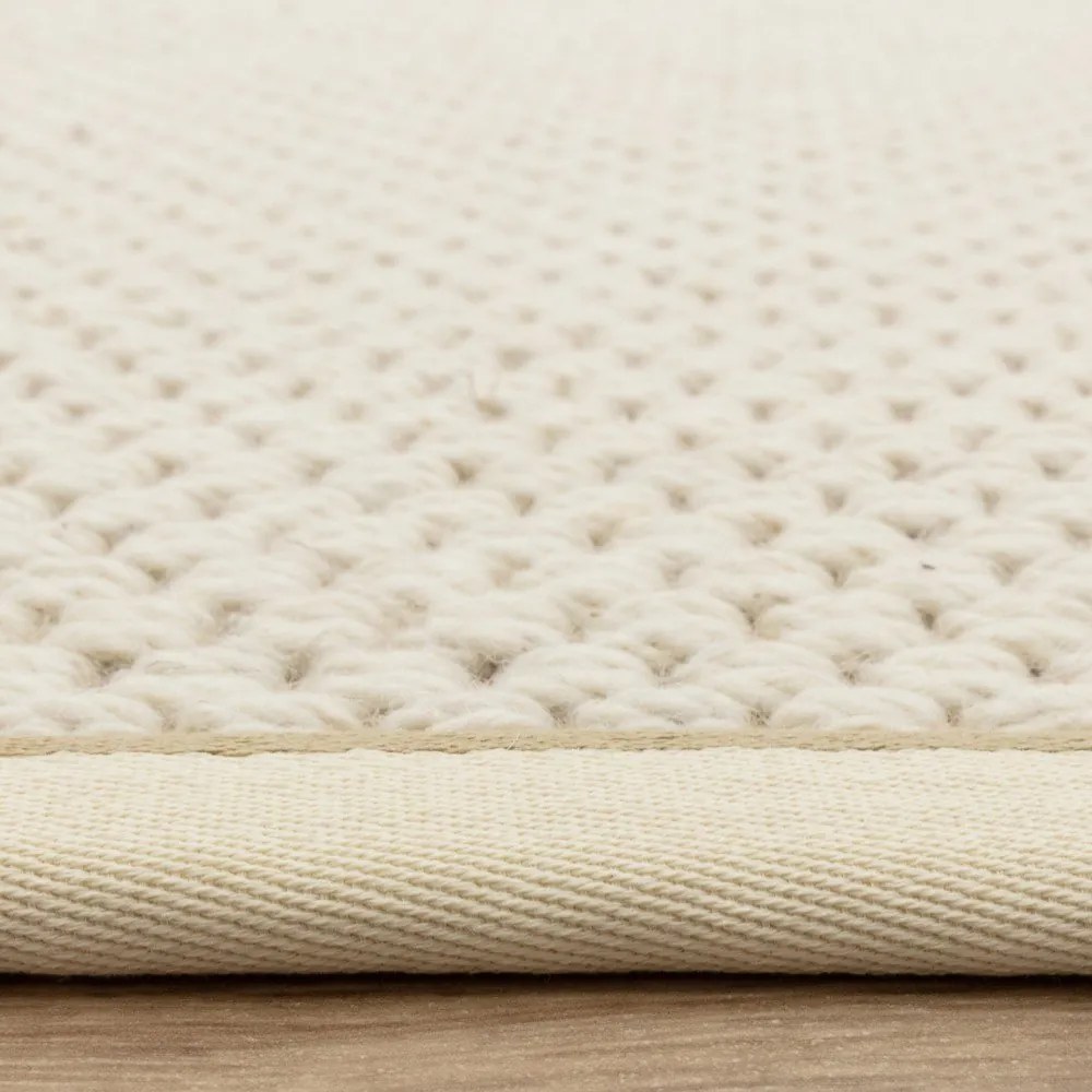 Kremowy dywan z mieszanki wełny dwustronny/tkany ręcznie 160x240 cm Korra Double Loop – Asiatic Carpets