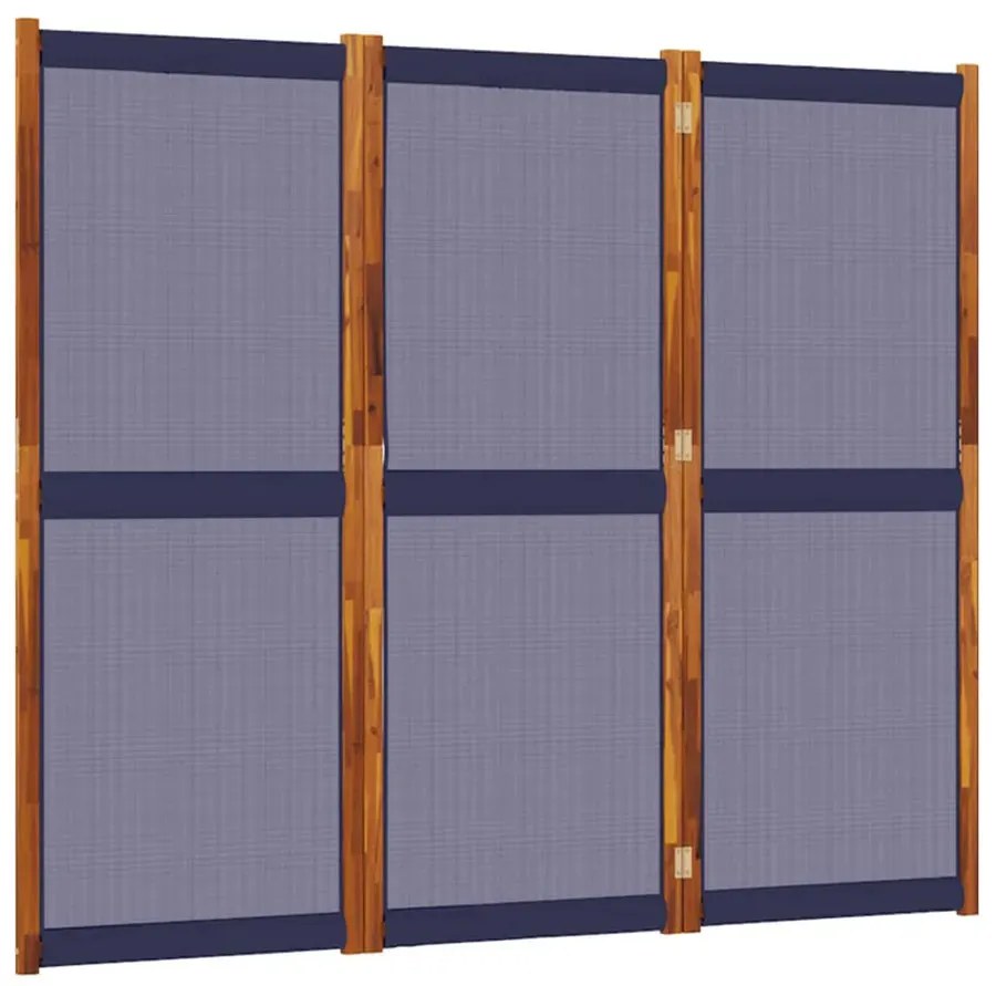 Ciemnoniebieski parawan pokojowy 3 panelowy D9-C28